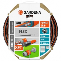 Gardena Comfort Flex Powergrip Tuinslang 20 meter met OGS accessoires